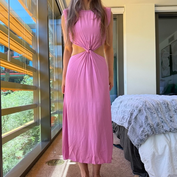 Scotch and Soda Cut Out Midi Dress - Picture 1 of 5